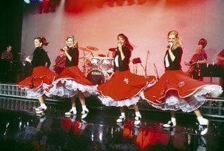 Dancers in Poodle Skirts