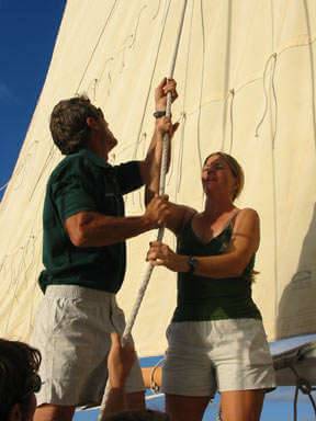 Raising The Sail Of Schooner Alliance